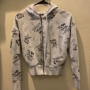 Disney Cars Cream and Black Fleece Hoodie